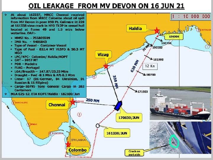 Portuguese ship spills oil in the Chennai Sea Oil Spill | எண்ணெய் படர்ந்த சென்னை கடல், போர்த்துகீசிய கப்பலில் கசிவு! நிலவரம் என்ன?
