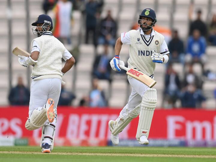 IND vs NZ WTC Final India scored 120 runs on loss of three wickers Kohli and Rahane is on the field IND vs NZ WTC Final, Tea Break: टी ब्रेक तक कोहली और रहाणे ने भारत को संभाला, तीन विकेट के नुकसान पर बनाए 120 रन