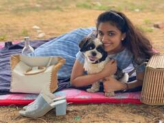 keerthy suresh : செல்ல நாய்க்குட்டியுடன் ஒரு அவுட்டிங் - கீர்த்தி சுரேஷ் புகைப்படங்கள்!