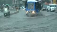 રાજકોટના ધોધમાર વરસાદ, અનેક વિસ્તારોમાં ભરાયા પાણી