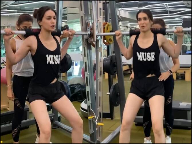 WATCH: Kriti Sanon Reveals A Gym Secret: 'Instagram V/s Reality'