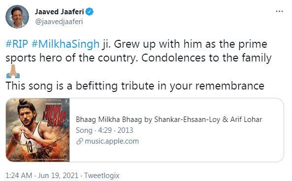 ਮਿਲਖਾ ਸਿੰਘ ਦੀ ਮੌਤ ‘ਤੇ ਭਾਵੁਕ ਹੋਇਆ ਬਾਲੀਵੁੱਡ