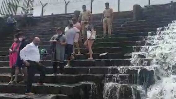 Bhushi Dam : भुशी धरण भरलं; पर्यटकांना नो एन्ट्री