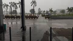 પોરબંદરઃ મોઢવાડામાં વરસાદના કારણે રસ્તો થયો બંધ, લોકો  જીવના જોખમે પુલ કરી રહ્યા છે પસાર