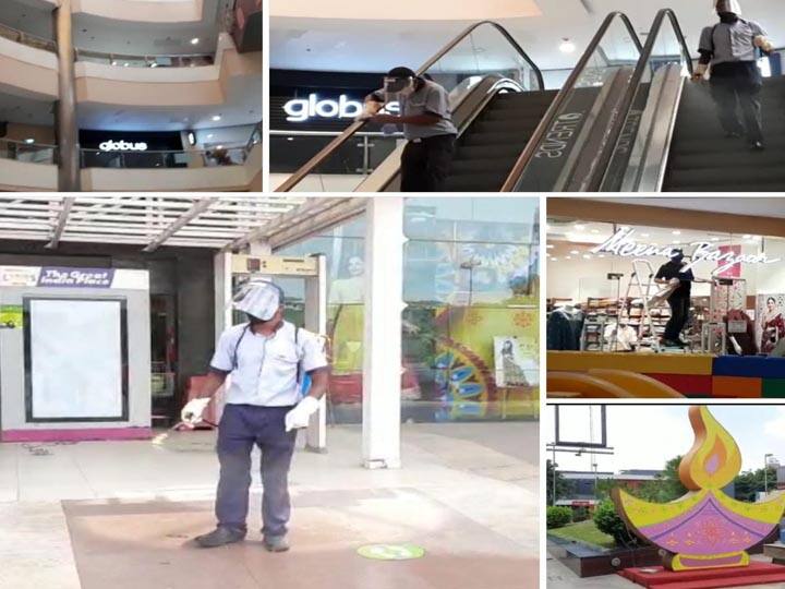 Malls and restaurants to be open from 21st June ann 21 जून से खुल जाएंगे यूपी में मॉल व रेस्टोरेंट, नोएडा में सैनिटाइजेशन का काम शुरू
