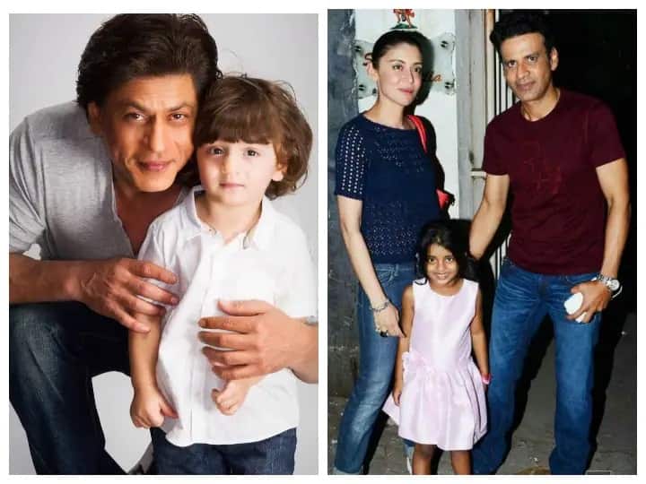 From SRK to Manoj Bajpayee, 5 Bollywood stars who became fathers after 40 शाहरुख खानपासून मनोज वाजपेयीपर्यंत हे 5 बॉलीवूड स्टार चाळीशीनंतर झाले बाप