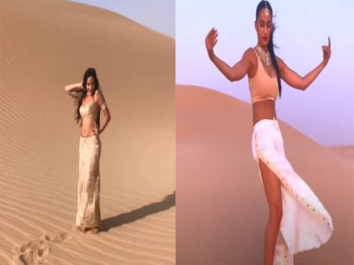 Nora Fatehi dance on the sands of the desert video goes viral watch here रेगिस्तान की तपती रेत पर Nora Fatehi ने किया डांस, खूब वायरल हो रहा है वीडियो, आप भी देखें