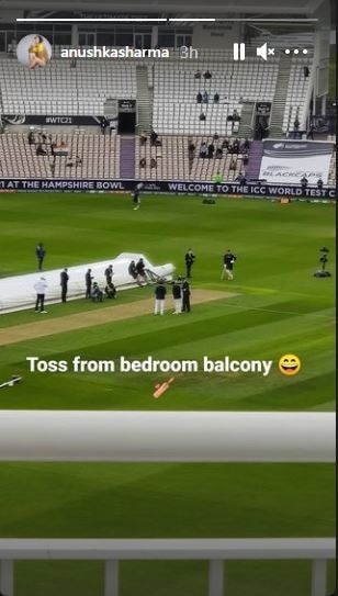 WTC Final: Anushka Sharma Shares Glimpse Of How Ind Vs NZ Match Toss Looked From Her 'Bedroom Balcony