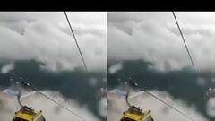 Junagadh:વાદળોમાંથી પસાર થતા રોપ-વેમાંથી ગિરનારની હરિયાળી કેદ કરાઈ, જુઓ વીડિયો