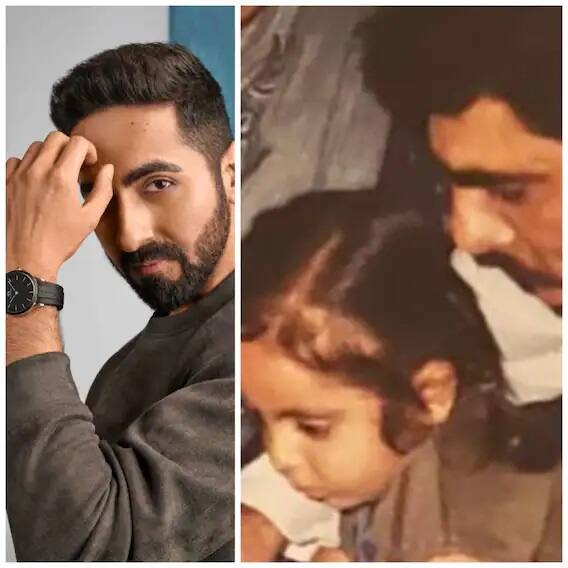 आयुष्मान खुरानाने वडिलांसोबत काही मोनोक्रोम थ्रोबॅक फोटो पोस्ट केले आहेत. त्याने लिहिले, की 
