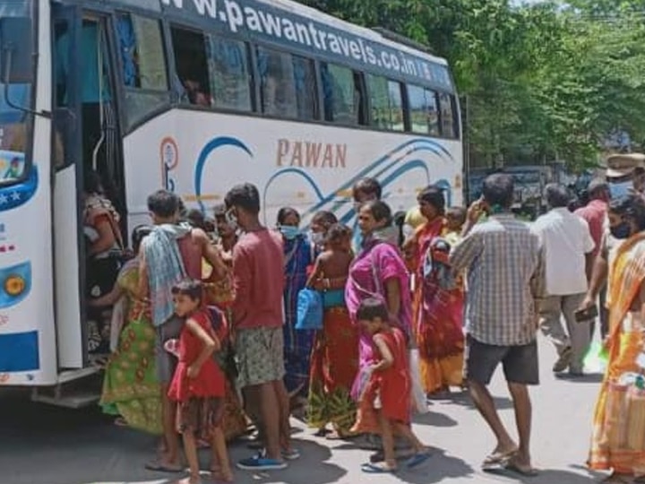 தேனி : எல்லைக்குள் மறுத்த போலீசார் : சொந்த ஊருக்குத் திரும்பிய தோட்டத் தொழிலாளர்கள்..!