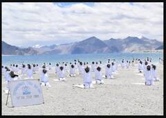 International Day Of Yoga: ITBP ਦੇ ਜਵਾਨਾਂ ਨੇ 18 ਹਜ਼ਾਰ ਫੁੱਟ ਦੀ ਉਚਾਈ 'ਤੇ ਕੀਤਾ ਯੋਗਾ, ਵੇਖੋ ਤਸਵੀਰਾਂ