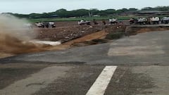 બનાસકાંઠાઃ લોકોની નજર સામે જ પાલનપુર વેડચા રોડ વરસાદના પાણીમાં ધોવાયો, જુઓ વીડિયો