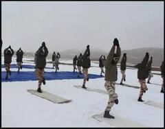 International Day Of Yoga: ITBP ਦੇ ਜਵਾਨਾਂ ਨੇ 18 ਹਜ਼ਾਰ ਫੁੱਟ ਦੀ ਉਚਾਈ 'ਤੇ ਕੀਤਾ ਯੋਗਾ, ਵੇਖੋ ਤਸਵੀਰਾਂ