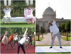 International Day Of Yoga: राष्ट्रपति-उपराष्ट्रपति से लेकर केंद्रीय मंत्रियों तक ने किया योग, देखें तस्वीरें