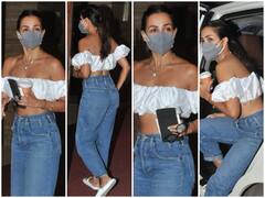 Hotness Alert: मुंबई का तापमान बढ़ाने बेहद हॉट टॉप पहने घर से निकलीं मलाइका अरोड़ा, ड्रेस को देखता रह गया हर शख्स