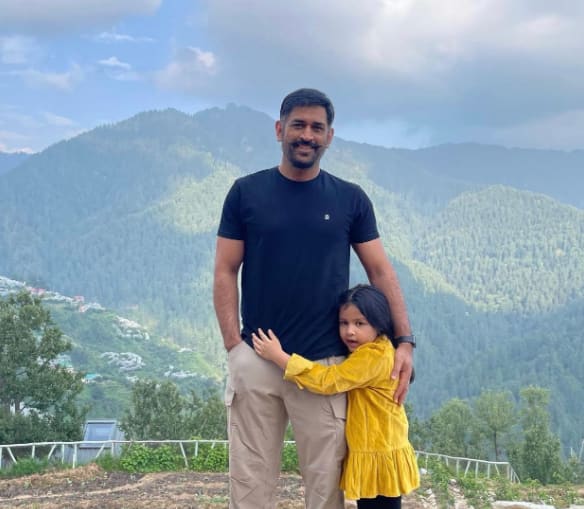 Former Indian team captain Mahendra Singh Dhoni's brand new 'moustache look' has set social media on fire! Dhoni can be seen in a moustache - a look that the fans are probably seeing for the first time. Photo Courtesy: @ChennaiIPL / Twitter