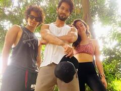 'Dream Team': Shahid Kapoor, Mira Rajput & Ishaan Khatter Pose In Style, See PIC!