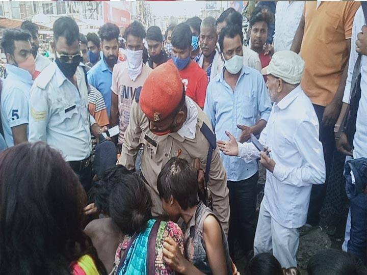 Meerut Police arrested drunk man after a long struggle Meerut Uttar Pradesh ann शराबी को काबू करने में मेरठ पुलिस के छूटे पसीने, देखते देखते सड़क बन गई जंग का मैदान