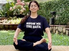 Juhi Chawla Wears T-shirt With Slogan ‘Show Me The Data’; Says 'I Believe In My India'