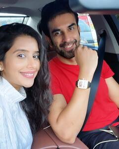 IN PICS | Mommy-To-Be Charu Asopa Reunites With Husband Rajeev Sen