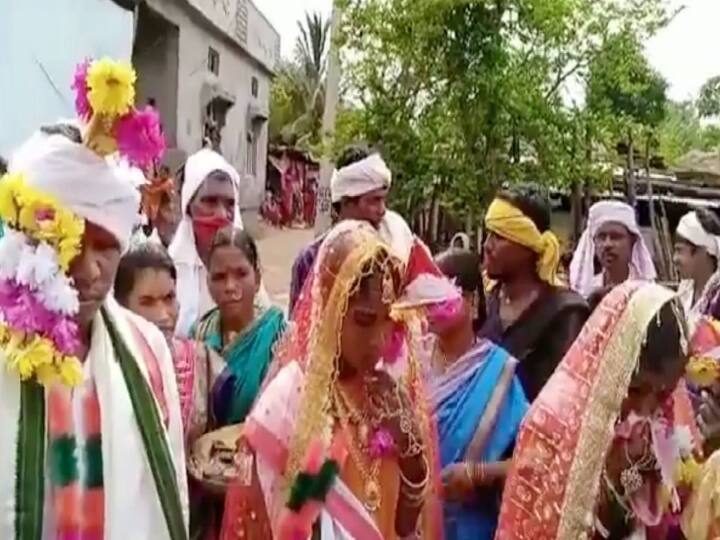 Telangana yougster marriage marries two women in same day ஒரு மண்டபம்... இரு காதலிகள்.... மூன்று முடிச்சு! ‛டூ இன் ஒன்’ டும் டும் டும்!