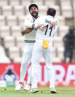 நியூசிலாந்து திணறல்: துண்டு கட்டி துண்டு போட்ட ஷமி