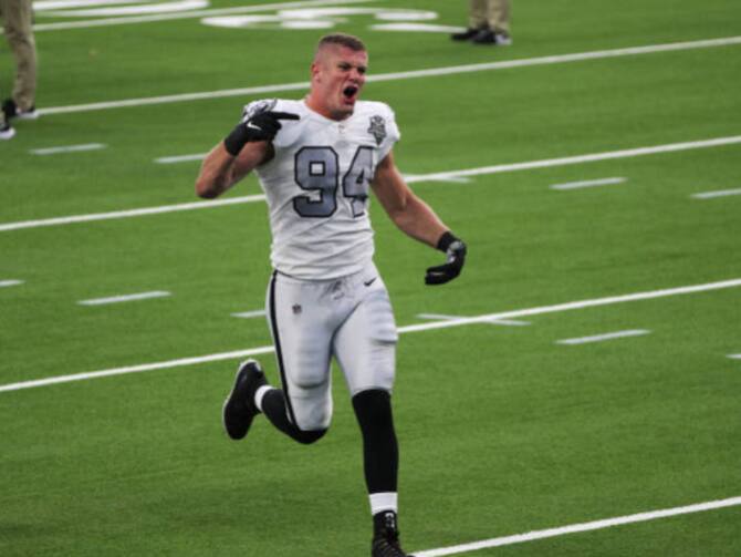 Carl Nassib of Las Vegas Raiders announces he is gay, pledges