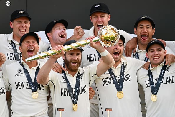 'Happy For Kane Williamson': Twitteratis React After New Zealand Lift The WTC Final Trophy 'Happy For Kane Williamson': Twitteratis React After New Zealand Lift The WTC Final Trophy