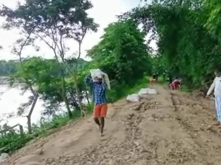गोरखपुर: नदियों की कटान से 52 गांवों में गहराया संकट, बाढ़ के डर से परेशान लोग