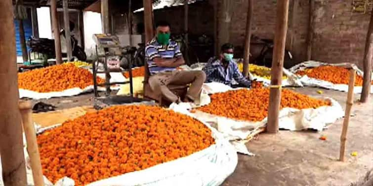 Closed local train service, flower farmers and sellers of north 24 parganas at a loss বন্ধ লোকাল ট্রেন পরিষেবা, ক্ষতির মুখে ফুল চাষি ও ব্যবসায়ীরা