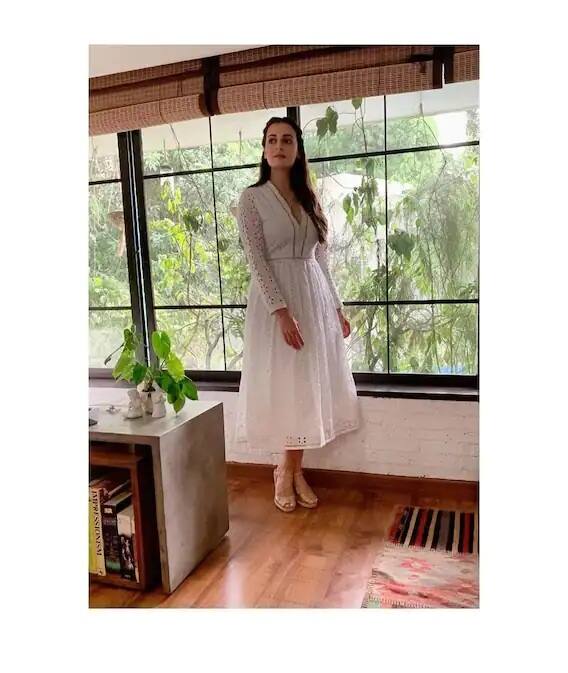 દિયાના ઘરમાં તડકો પુરેપુરો આવે તે માટે મોટી મોટી બારી લગાવેલી છે, જે ઘરમાં ચારેય બાજુ પ્રકાશ ફેલાવે છે.