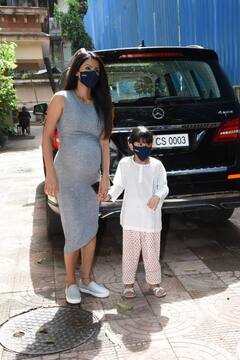 PICS: Mom-To-Be Geeta Basra Flaunts Baby Bump As She Steps Out With Husband Harbhajan Singh & Daughter