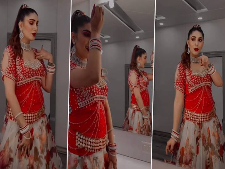 Sapna Choudhary wows fans as she dances to Rekhas classic number In Ankhon Ki Masti स्ट्रेप वाली चोली और घाघरा पहन Sapna Choudhary ने दिखाई Rekha जैसी 'आंखों की मस्ती', फैन्स हो गए उनके दीवाने