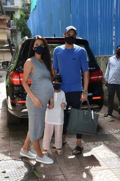 In Pics |  Geeta Basera चा क्लासी लूक, बेबी बंप फ्लॉन्ट करताना दिसली पती हरभजन सिंगसोबत