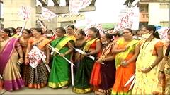 Navi Mumbai Airport Name Row : दि.बा.पाटील यांच्या जासईगावातून मोठ्या प्रमाणात महिला रस्त्यावर