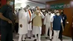 Amit Shah reaches PM's residence ahead of meeting with J&K leaders