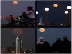 IN PICS | Strawberry Moon Appears Bright In Night Sky; Here Are Some Astonishing Visuals