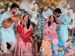 PICS: Mom-To-Be Kishwer Merchant Changes Outfit TWICE At Fun-Filled Baby Shower Ceremony