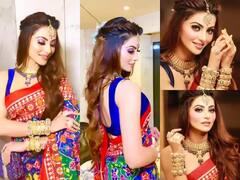 Urvashi Rautela Saree Photos: ઉર્વશી રૌતેલાએ પહેરી 58 લાખ રૂપિયાની મોંઘીદાટ સાડી, જાણો કોણા લગ્નમાં આ પહેરીને ગઇ હતી એક્ટ્રેસ......