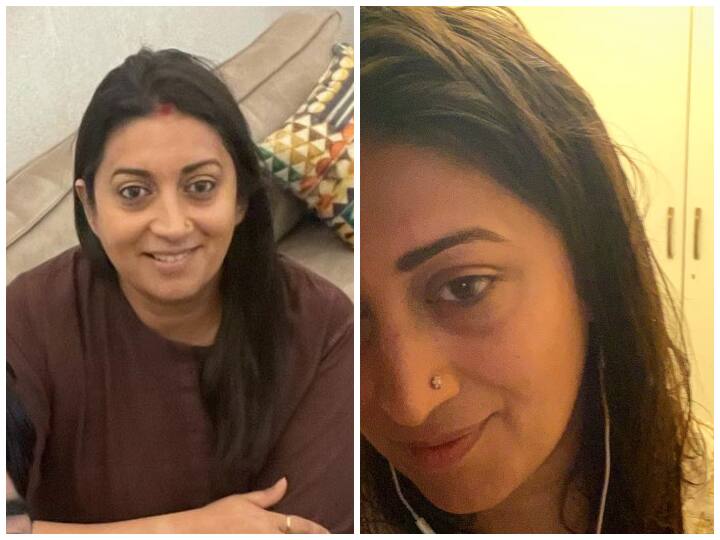 Smriti Irani shared selfie on Instagram Ekta Kapoor gave her reaction लॉकडाउन में Smriti Irani ने घटाया वजन, तस्वीर देख कोई नहीं कर पा रहा यकीन, देखिए Ekta Kapoor ने क्या कहा