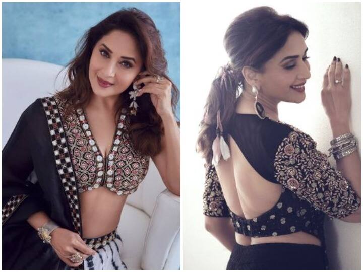बॉलीवुड की धक-धक गर्ल माधुरी दीक्षित 54 साल की उम्र में भी फैन्स के दिलों पर राज कर रही हैं. उन्होंने ये साबित कर दिया कि ऐज सिर्फ सिर्फ नंबर होती है. अगर इंसान चाहे तो वो किसी भी उम्र में हो खुद को फिट और हॉट रख सकता है. माधुरी अपनी खूबसूरती के चलते आज भी लोगों के बीच बेहद पॉपुलर हैं. हाल ही में उन्होंने लहंगे में एक बेहद ही ग्लैमरस फोटोशूट करवाया है. देखिए उसकी कुछ तस्वीरें......