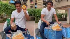 Sonu Sood Supermarket: साइकिल पर अंडा और ब्रेड बेचने निकले सोनू सूद, वीडियो वायरल