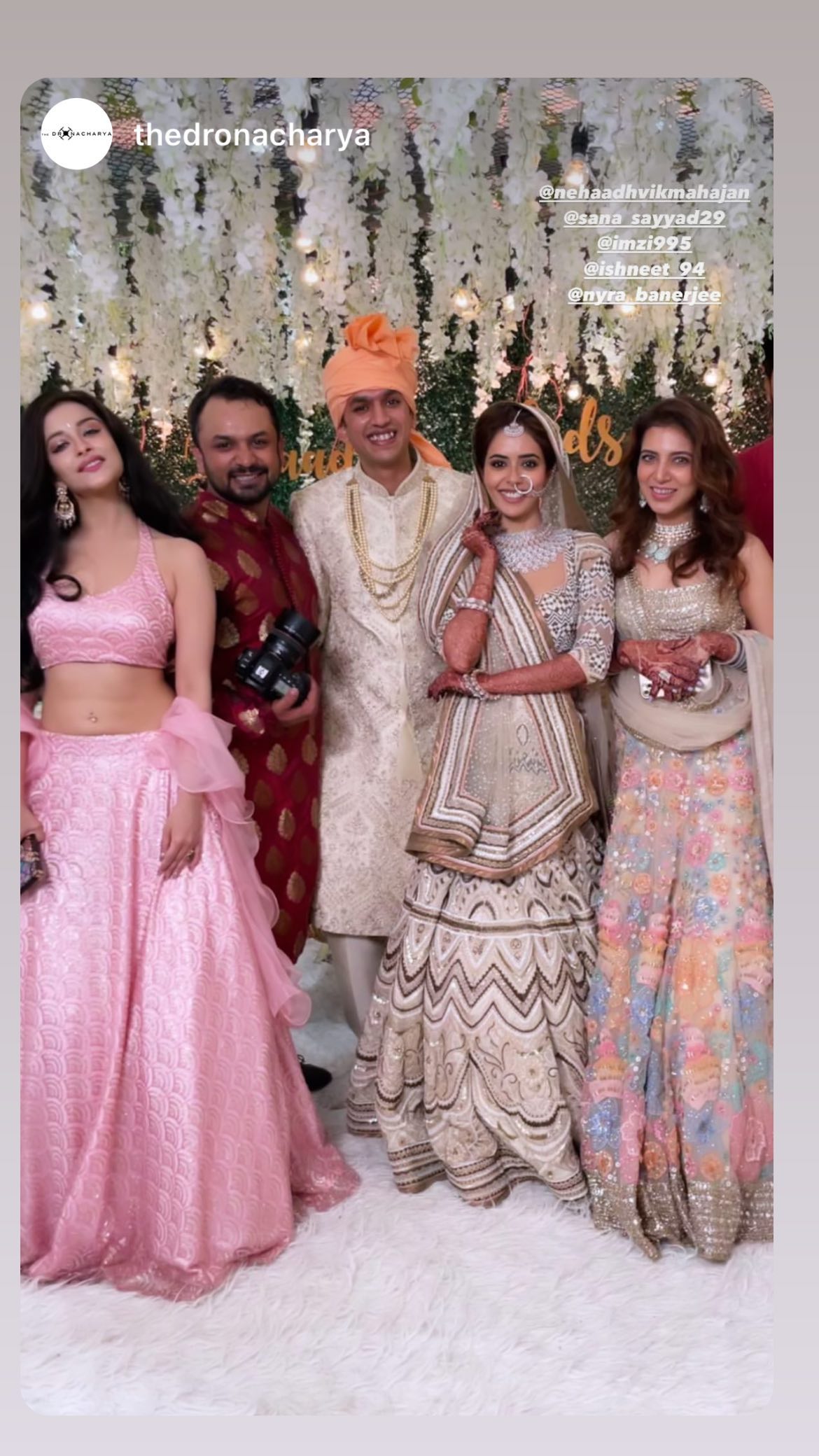 first picture!  Divya Drishti's Sana Syed marries Imad Shamsi in Nikah ceremony