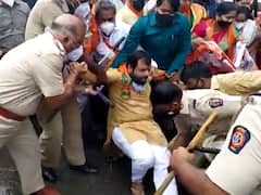 In Pics : OBC Reservation साठी भाजप आक्रमक, राज्यभर आंदोलन