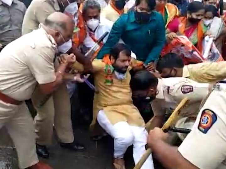 यावेळी अनेक कार्यकर्त्यांना पोलिसांनी ताब्यात घेतलं आणि नंतर सोडून दिलं.
