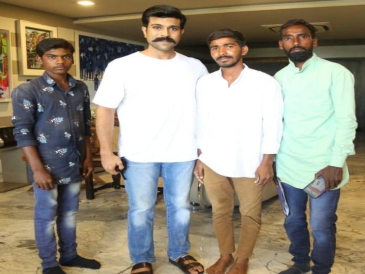 Ram Charan | 231 கிமீ நடந்தே வந்த ரசிகர்கள் - ஆரத்தழுவி வரவேற்ற ராம் சரண்!