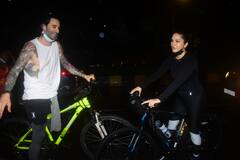 In Pics: पति संग साइकिल पर मुंबई की सड़कों पर कुछ इस अंदाज में निकली सनी लियोनी, तस्वीरें वायरल