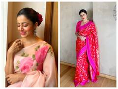 इंडियन लुक में कमाल लगती हैं Neha Pendse, यहां देखें उनके बेस्ट साड़ी लुक