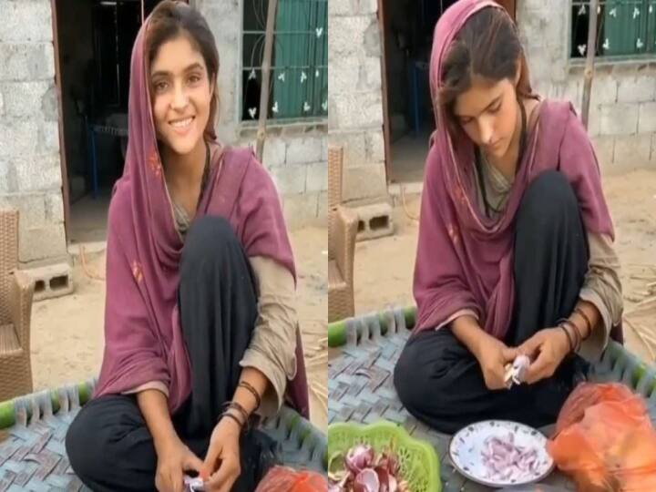 Pakistani women cutting vegetables video goes viral in instagram காய்கறி வெட்டும் பெண்ணின் வீடியோவிற்கு 1.1 மில்லியன் லைக்ஸ் !
